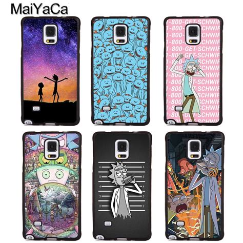 Maiyaca Cartoon Rick And Morty Soft Rubber Phone Cases For Samsung