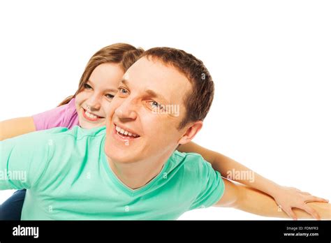 Feliz Familia Sonriente Padre E Hija Fotografía De Stock Alamy