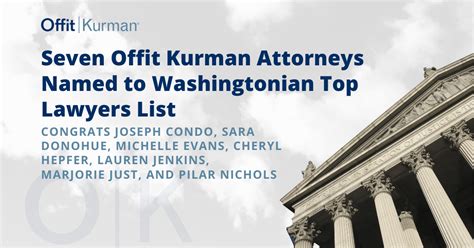 Offit Kurman News Seven Offit Kurman Attorneys Named To Washingtonian