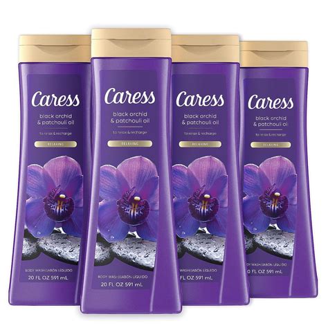 Caress Body Wash Black Orchid And Patchouli Oil To Relax And