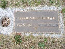 Carrie Gault Patrick 1926 1992 Find A Grave Memorial