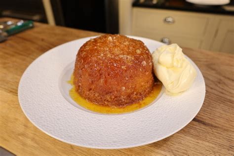 steamed sponge pudding with golden syrup and sea salt james martin chef