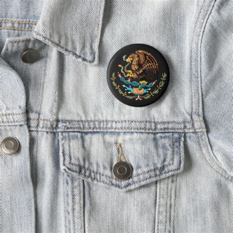 Mexican Coat Of Arms Button Zazzle