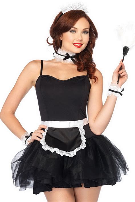 French Frisk Maid Costume Spicy Lingerie