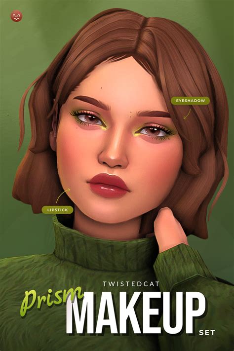 Prism Makeup Set Twistedcat On Patreon The Sims 4 Skin Sims Hair