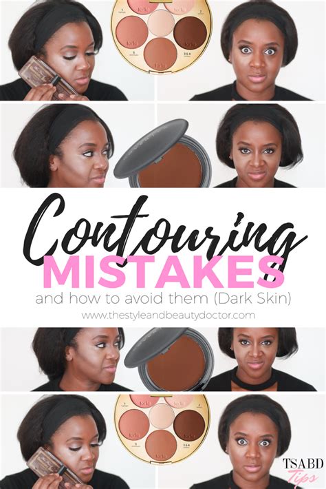 contouring mistakes and how to avoid them dark skin makeup for black skin contour for dark