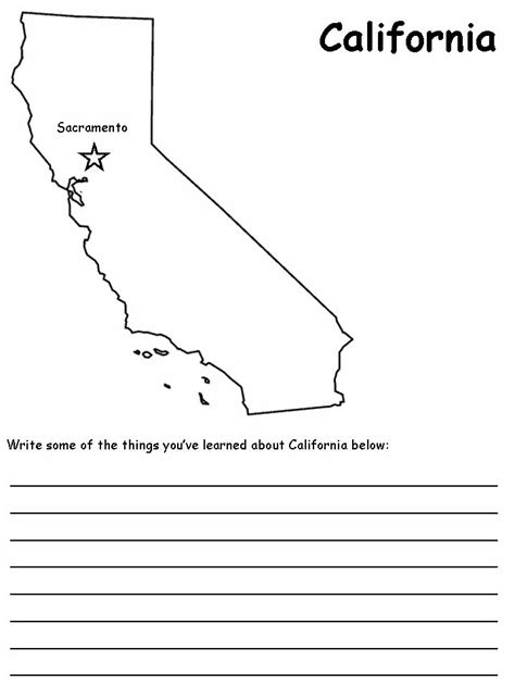 California Worksheets For Kindergarten