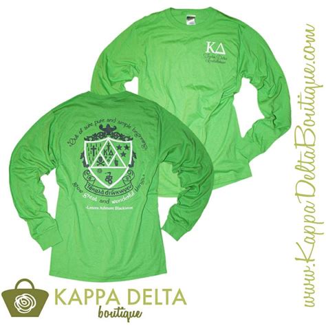 Kappa Delta Boutique Does Custom Group Orders Green Crest Long
