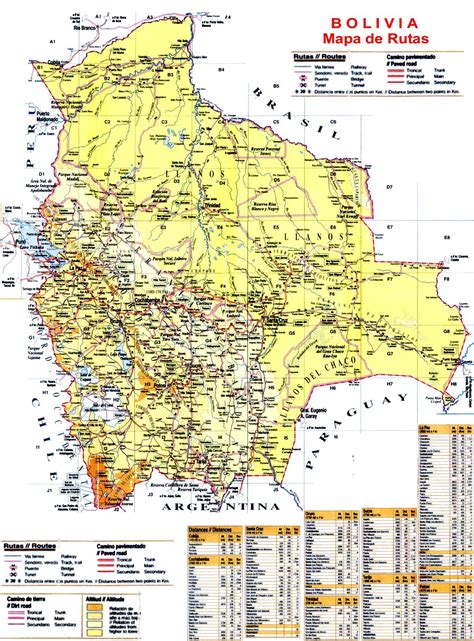 Bolivia Maps Printable Maps Of Bolivia For Download