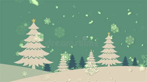 Christmas Landscape 1 Loopable Background Stock Video Video Of