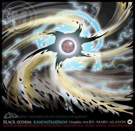 Black Storm Rasenshuriken By Marualayon On Deviantart