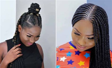 This goddess braid style has five lines that are braided diagonally across each other. 23 African Hair Braiding Styles We're Loving Right Now ...