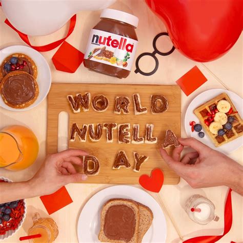 Si può usare l'hashtag per condividere le proprie idee e ricette. Nutella World Day - 10eLOL