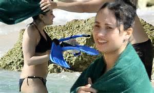 Demi Lovato Slips Into A Bikini As She Fits In A Trip To The Beach To Go Snorkelling After