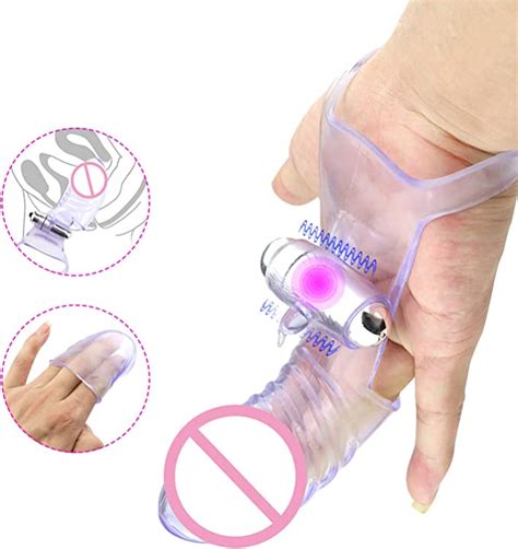 Amazon com Finger Sleeve Vîbratōr with Battery G Spót Massage Clit Stimulate for Women for