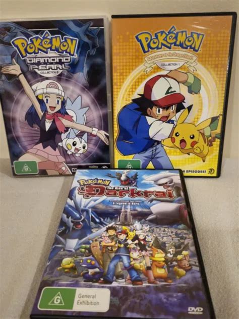 pokemon dvd collection 1 2 and rise of darkrai all like new condition 9 discs eur 22 01