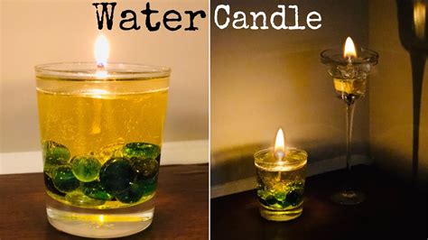Water Candle Diy Water Candle Experiment Water Candle Decoration