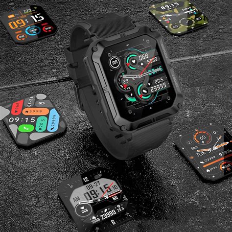 Indestructible Stainless Steel Military Style Rugged Smartwatch Reinsho