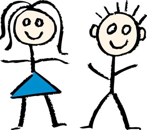 Connecting With My Autistic Brother Stick Figures Clip Art Girls In