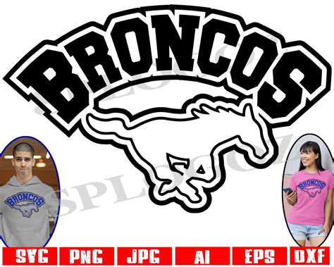 Broncos Svg Bronco Svg Bronco Png Broncos Png Broncos Sport Cricut