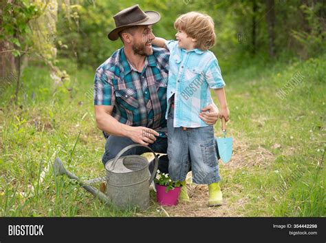 Father Son Nature Image And Photo Free Trial Bigstock