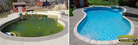 Pool and spa resurfacing for both residential and commercial propertiers. Before & After Gallery | Coronado's Pool Renovations, Inc
