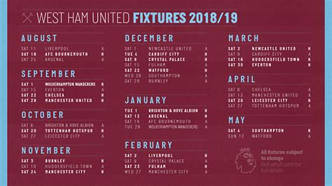 This page contains an complete overview of all already played and fixtured season games and the season tally of the club liverpool in the season overall statistics of current season. West Ham 2018/19 fixtures: Hammers kick off at Liverpool ...