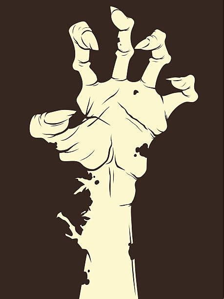 zombie hand vector art illustration zombie hand zombie vector illustration