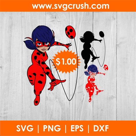 100 Miraculous Lady Bug Svg Cut Files Dxf Png Eps Format