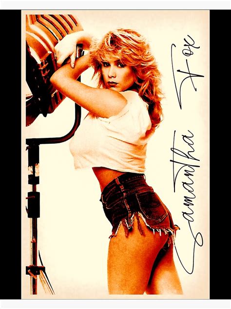 Samantha Fox Poster For Sale By Findme225 Redbubble