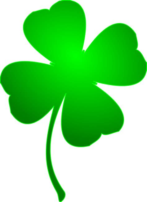 Ireland Saint Patricks Day Four Leaf Clover Shamrock Clip Art Clover