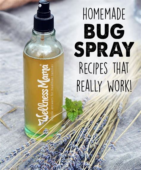 Natural Bug Repellent Recipes That Work Bug Spray Recipe Homemade