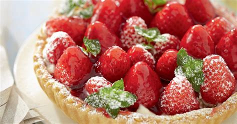recette tarte fraises fraises confites marie claire