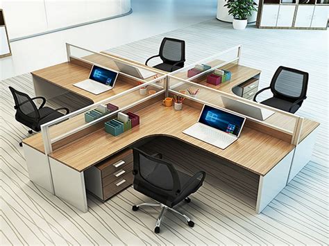 Best Office Workstations For Modern Office 4 Seater Office Desk “l Shape”