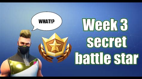 Season 5 Week 3 Secret Battle Star Youtube