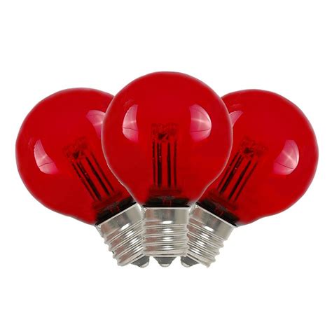 Red Led G30 Glass Globe Light Bulbs Novelty Lights