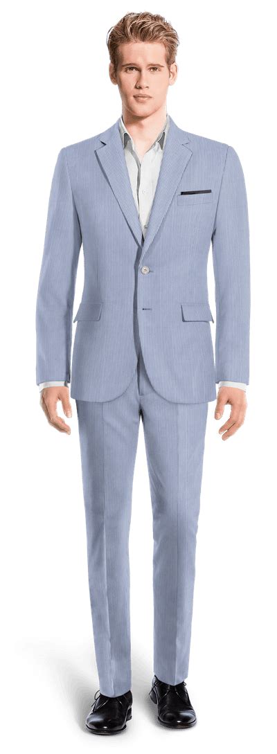 Navy Blue Seersucker Suit