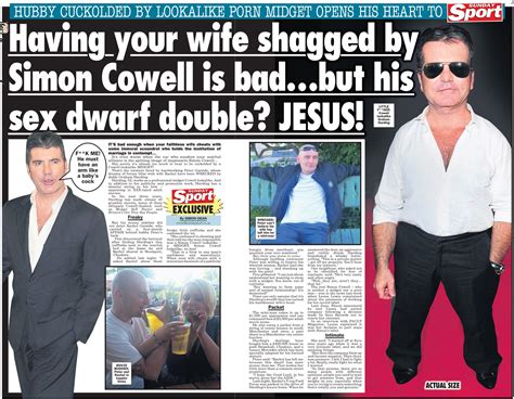 Sunday Sport على تويتر Simon Cowell Sex Midget Stole My Wife Another