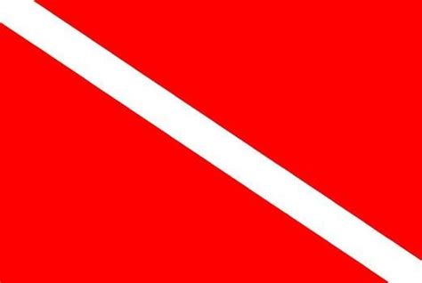 Red Flag With White Diagonal Stripe Free Image Download