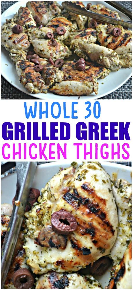 Maybe you would like to learn more about one of these? Whole 30 Grilled Greek Chicken Thighs - Make the Best of ...