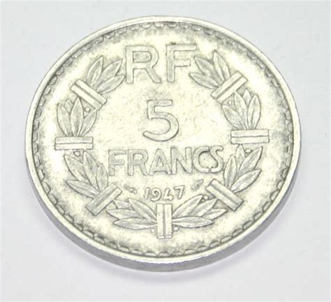 4588 France 5 Francs 1947 Lot 4588