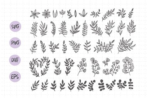 Art And Collectibles Drawing And Illustration Leaf Craft Svg Leaf Cricut