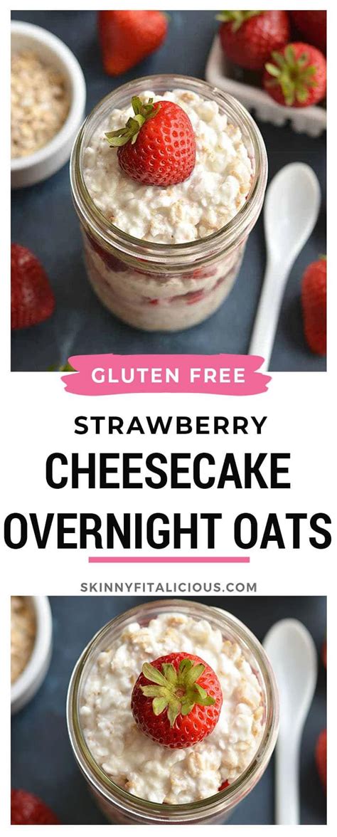 Our overnight oats comes in 3 delicious flavors. Strawberry Cheesecake Overnight Oats, an easy high protein breakfast! #highprotein … | Low ...