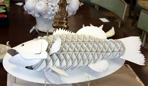Cardboard Fish Sculpture Maqueteria