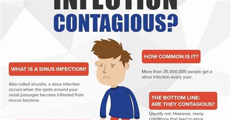 Is A Sinus Infection Contagious Infographic Sinusitis Sinus