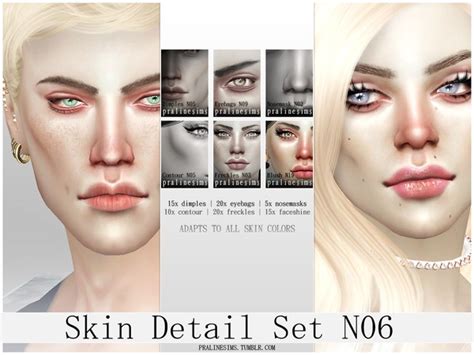 Skin Detail Kit N06 By Pralinesims At Tsr Sims 4 Updates
