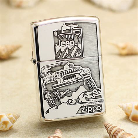 Zippo Sterling Silver Jeep Car Lighter