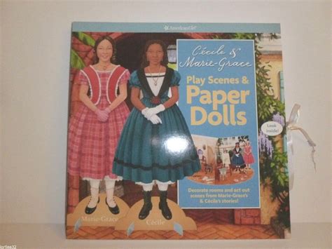 American Girl Cecile And Marie Grace Play Scenes Paper Dolls Outfits