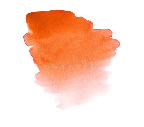 Dark Orange Watercolor Splash Stock Illustration Illustration Of