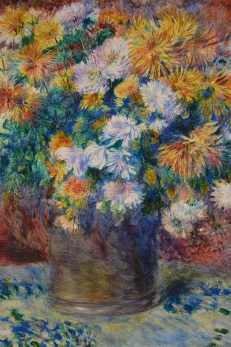 Chrysanthemums By Pierre Auguste Renoir Art Institute Of Chicago